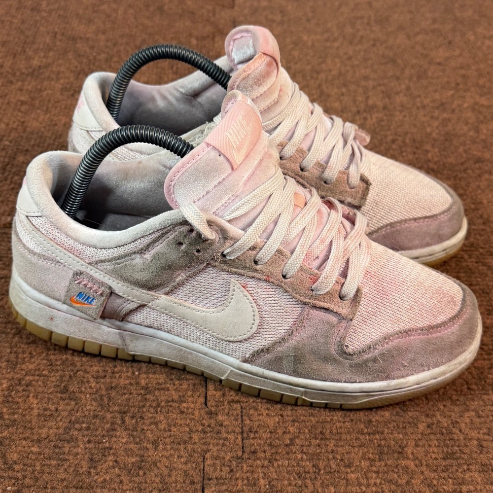 C- shoe Nike Dunk Low Teddy Bear Light Soft Pink Shoes DZ5318-640 Womens 9 BMX